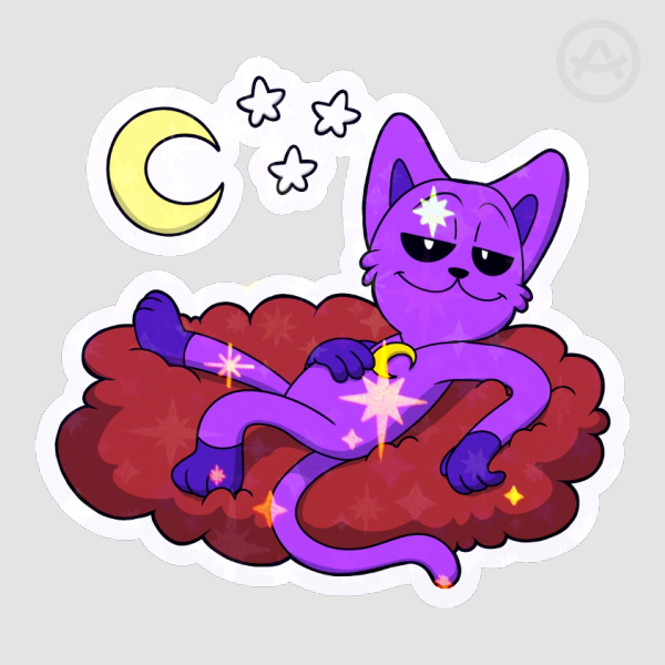 CatNap Poppy Playtime Die Cut Sticker