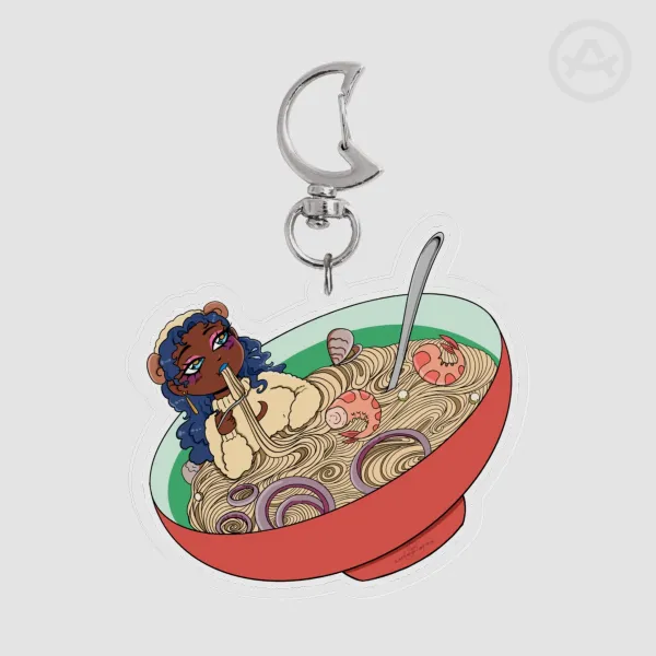 Oya’s Seafood pasta bowl Acrylic Keychains