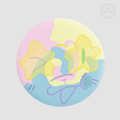 April Plush Badge! [ OC ]
