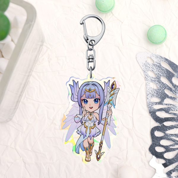 Mythic Mercy Broken Glass Acrylic Keychains