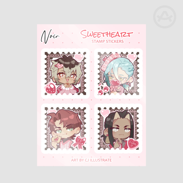 NOIR: Sweetheart Stamp Stickers
