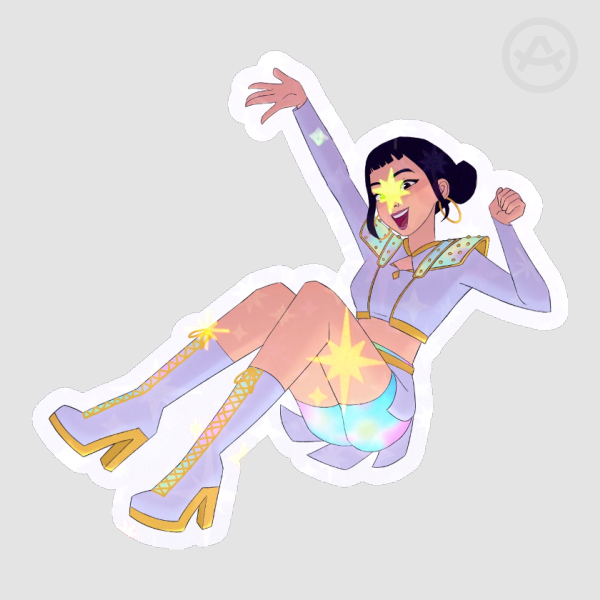 Zoey Kpop Demon Hunters Die Cut Stickers