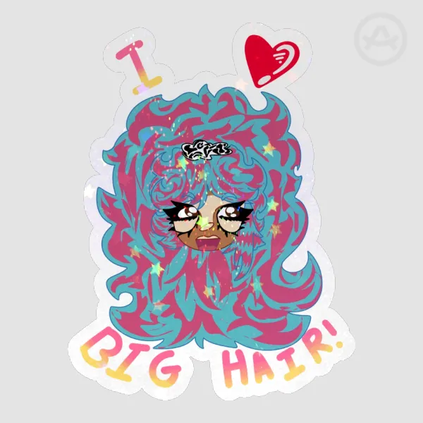 I 🩷 big hair Cindy sticker!