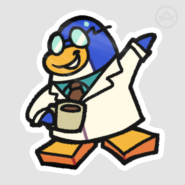 Gary the Gadget Guy Club Penguin- Die Cut Sticker