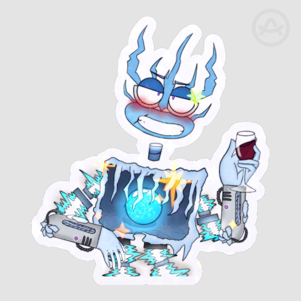 Cold Wubbox My Singing Monsters Die Cut Stickers