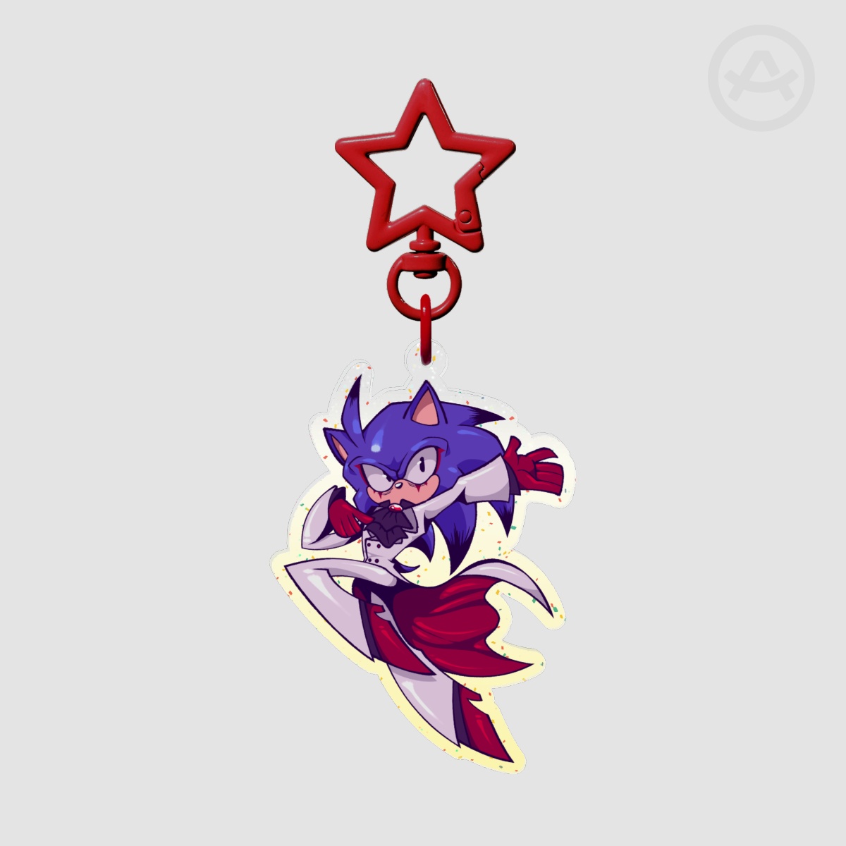 White Glow Faker -  Acrylic Keychains