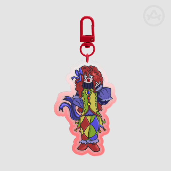 Moenella The Clown A ReGect Acrylic Keychain