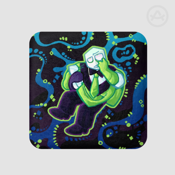 Battat square plush Badge (Deltarune)