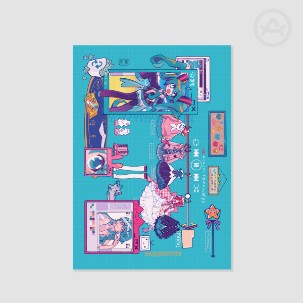A3 Miku Room Poster Print