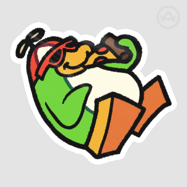 Rookie Club Penguin - Die Cut Sticker