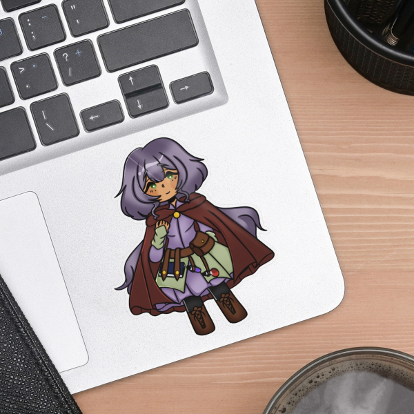 Lady of Light: Dawn Le Beau Clear PET Vinyl Die Cut Stickers| Path Of Elysium