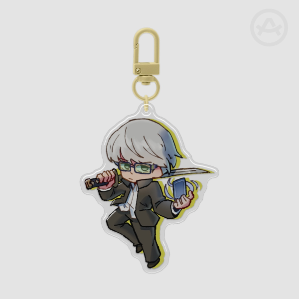 Persona 4 | Yu Narukami | Epoxy Clear Acrylic Keychain