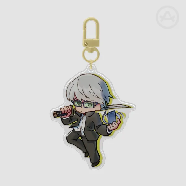 Persona 4 | Yu Narukami | Epoxy Clear Acrylic Keychain
