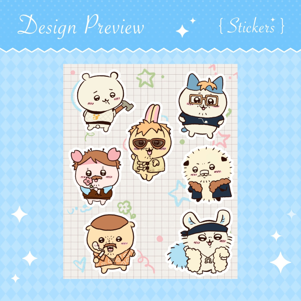 Ryan Gosling goes Chiikawa Sticker Sheet