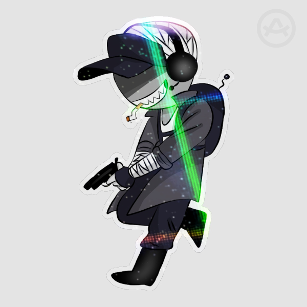 Deimos in Nevada Sticker