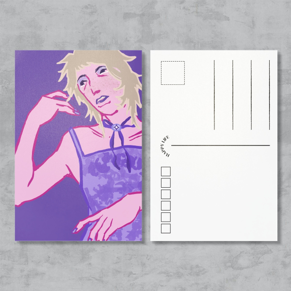 Purple Postcard