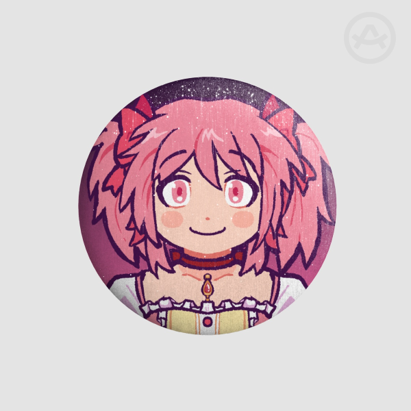 Madoka Kaname Round Badge