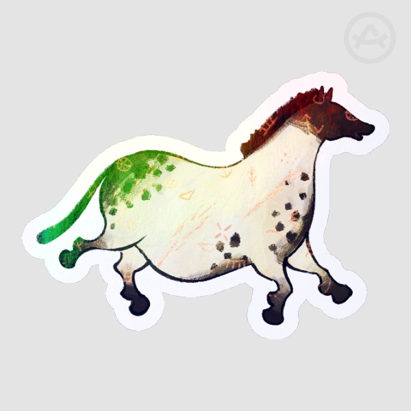 Prehistoric Cave Painting Horse [Sticker]