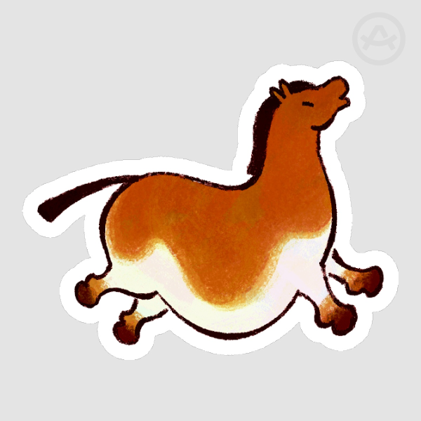 Prehistoric Cave Painting Horse [Sticker]