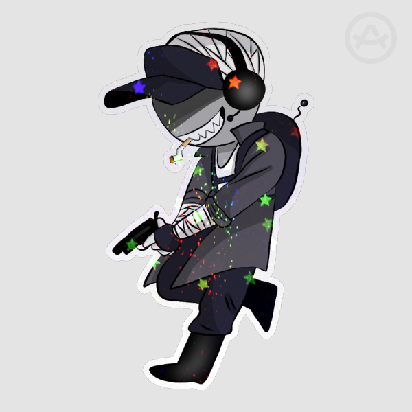 Deimos star sticker