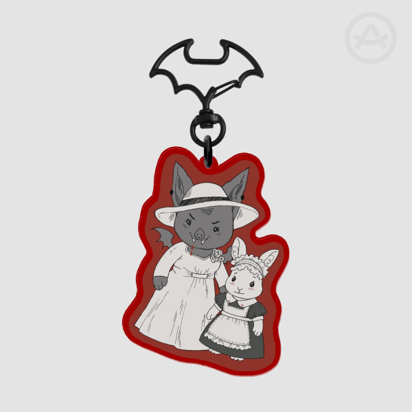 Transylvanian Families (a Lady Dimitrescu x Sylvanian Families keychain)