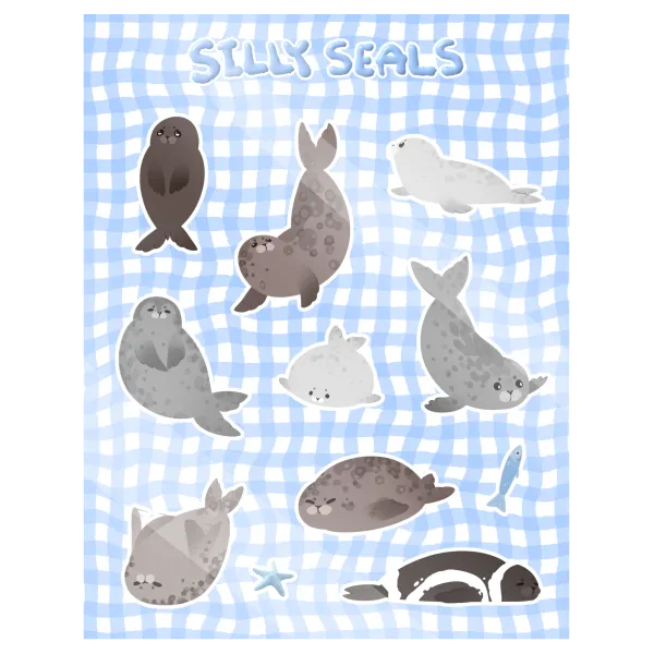Seal Sticker Sheet