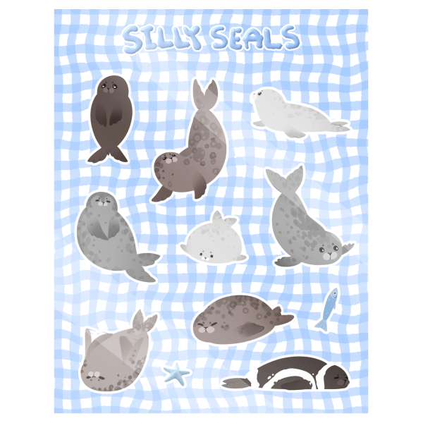 Seal Sticker Sheet