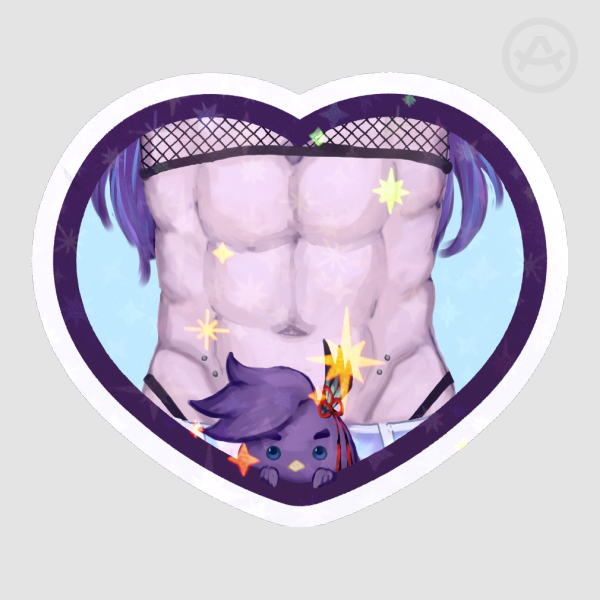 Banzoin Hakka Tummy Heart Sticker