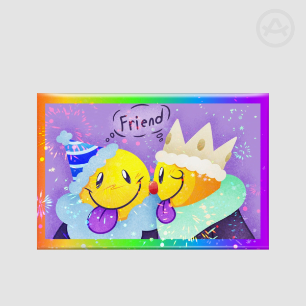 No Personal Space Rectangular Badge