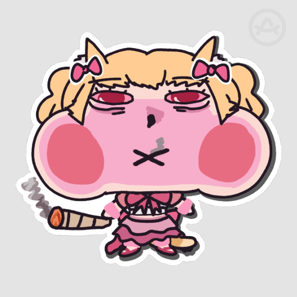 Lisciafael “Holding It In” Sticker