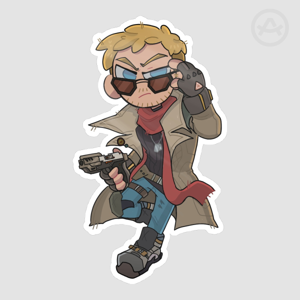 Jones Glossy Sticker