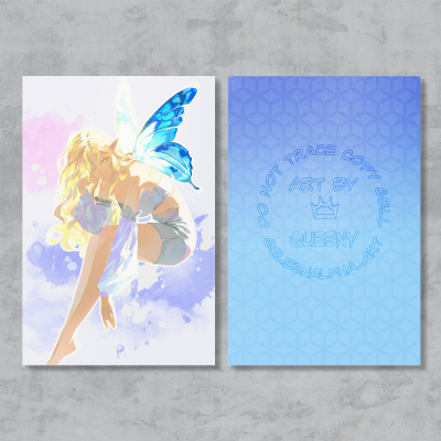 Sitting Queeny | OC | Postcards