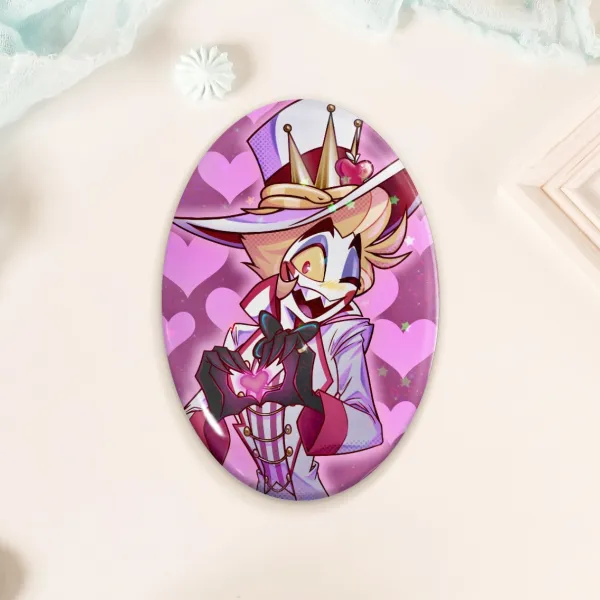 King of Hearts Lucifer Holo Sand Star Oval Badge