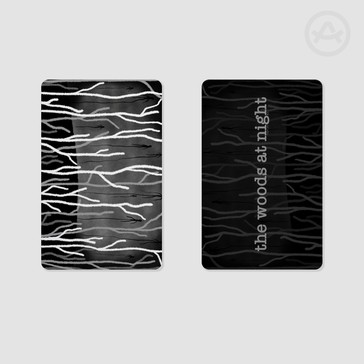 the woods at night Photocard