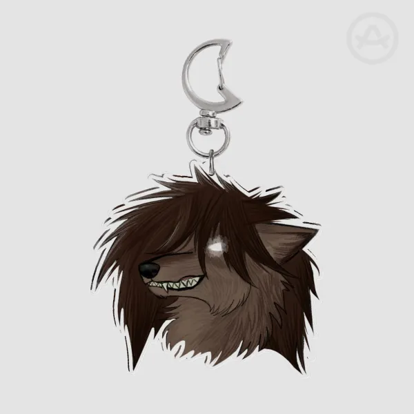 werewolf woman keychain v2