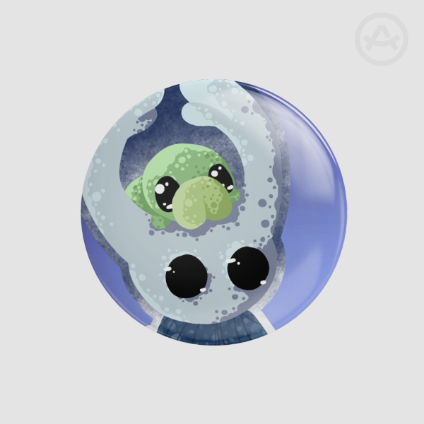 The Knight with Grub Pin