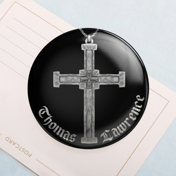 Lawrence Pectoral Cross Metallic Badge Pin
