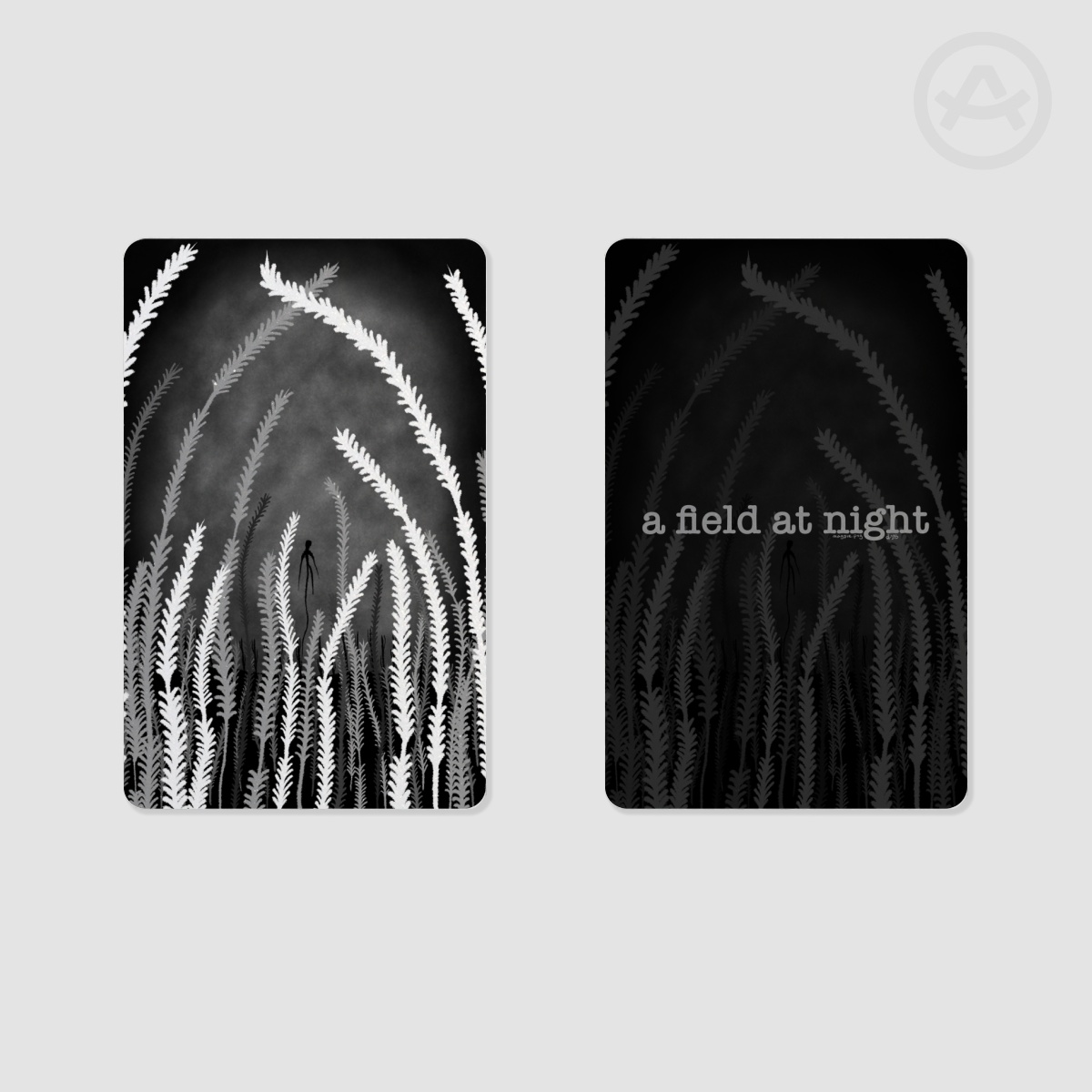 a field at night Photocard