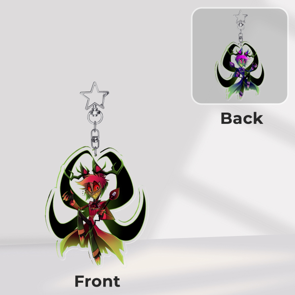 Double Sided Alastor Fanmade Acrylic Keychain