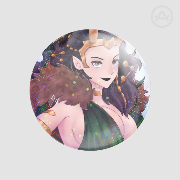 Lady loki  Round Badges (Button Pins)