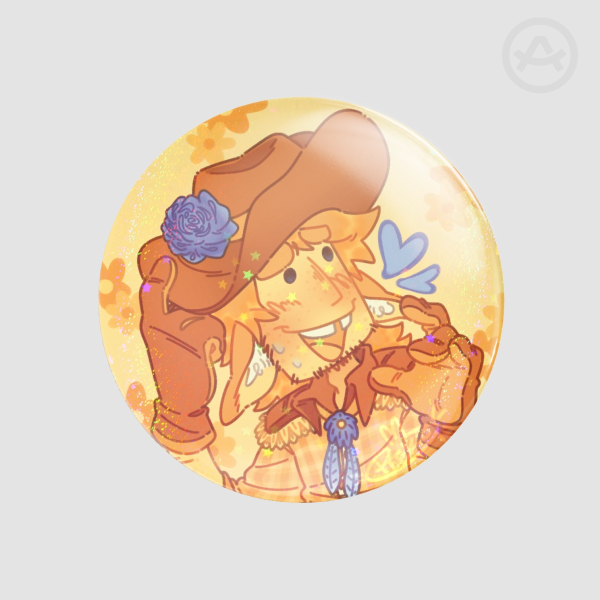 Yellow Round Badge