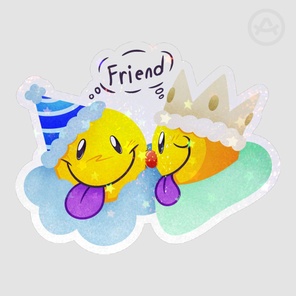 No Personal Space Holographic Sticker