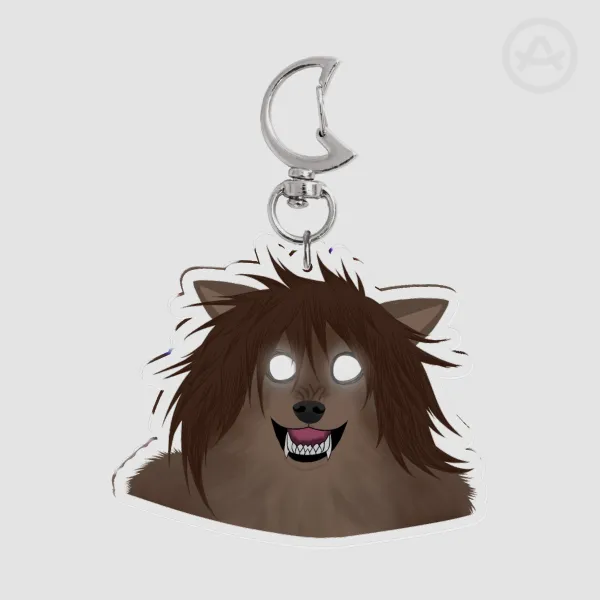 werewolf woman keychain