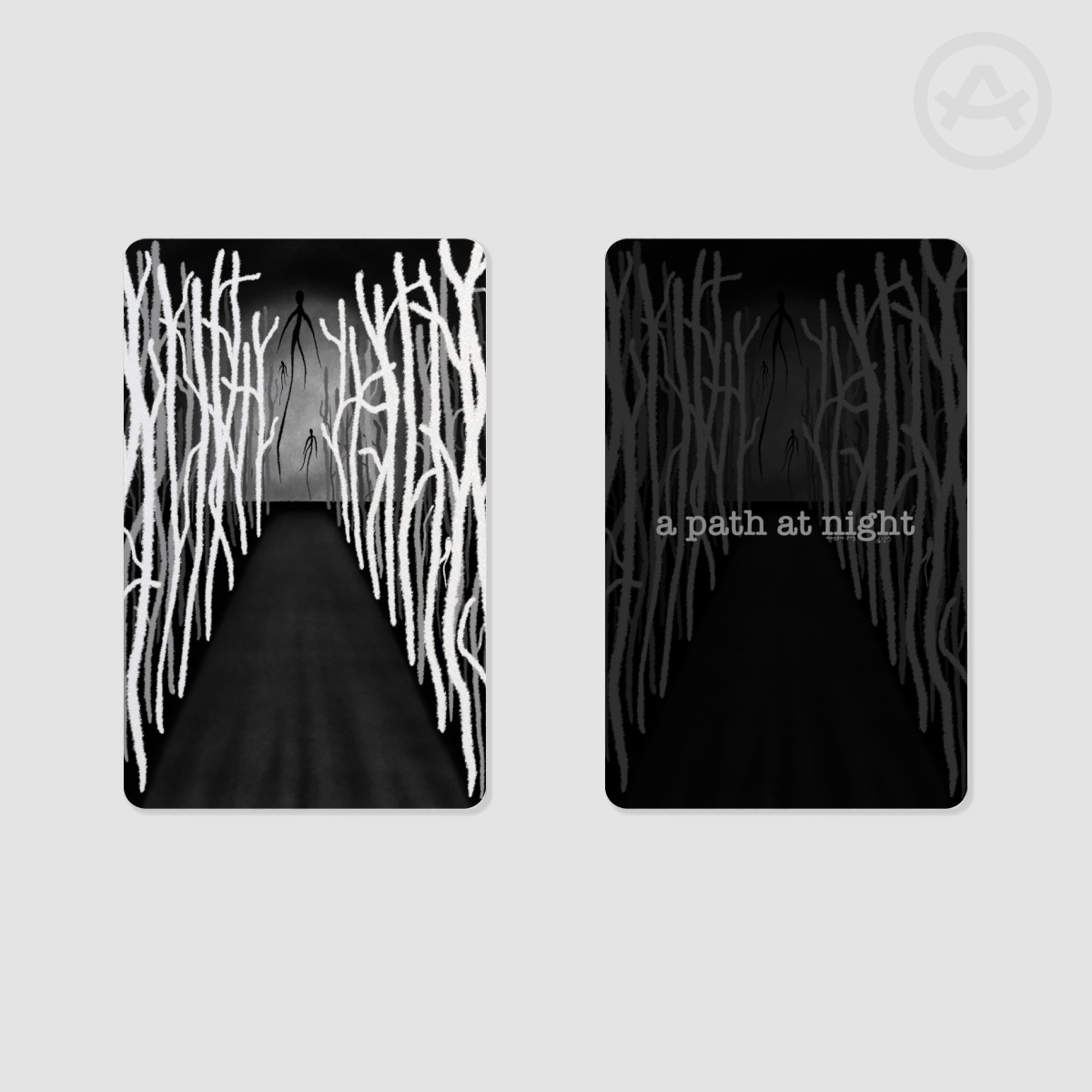 a path at night Photocard