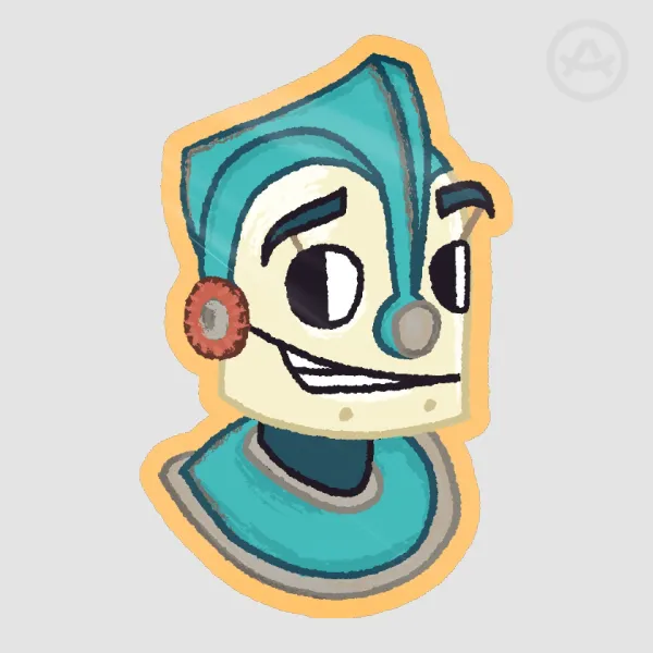 Rodney Head Sticker