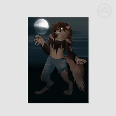 werewolf woman small poster