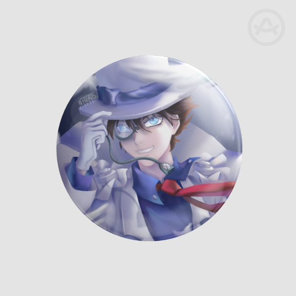 Kaito Kid - Detective Conan Round Badge