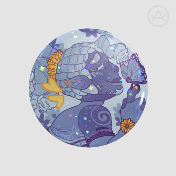 Blue Round Badge
