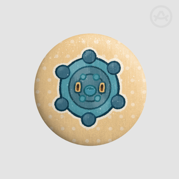 Bronzor (Pokemon) Round Badge