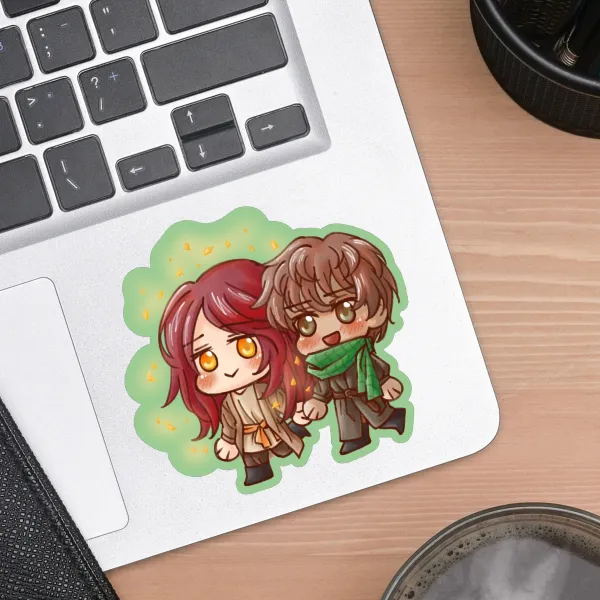 "A Phoenix Reborn at Christmas" Fanmade Die Cut Sticker